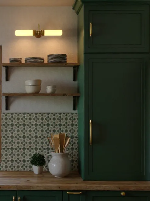 Tradycyjne elementy wykończeniowe w nowoczesnej kuchni – projektowanie wnętrz z charakterem.