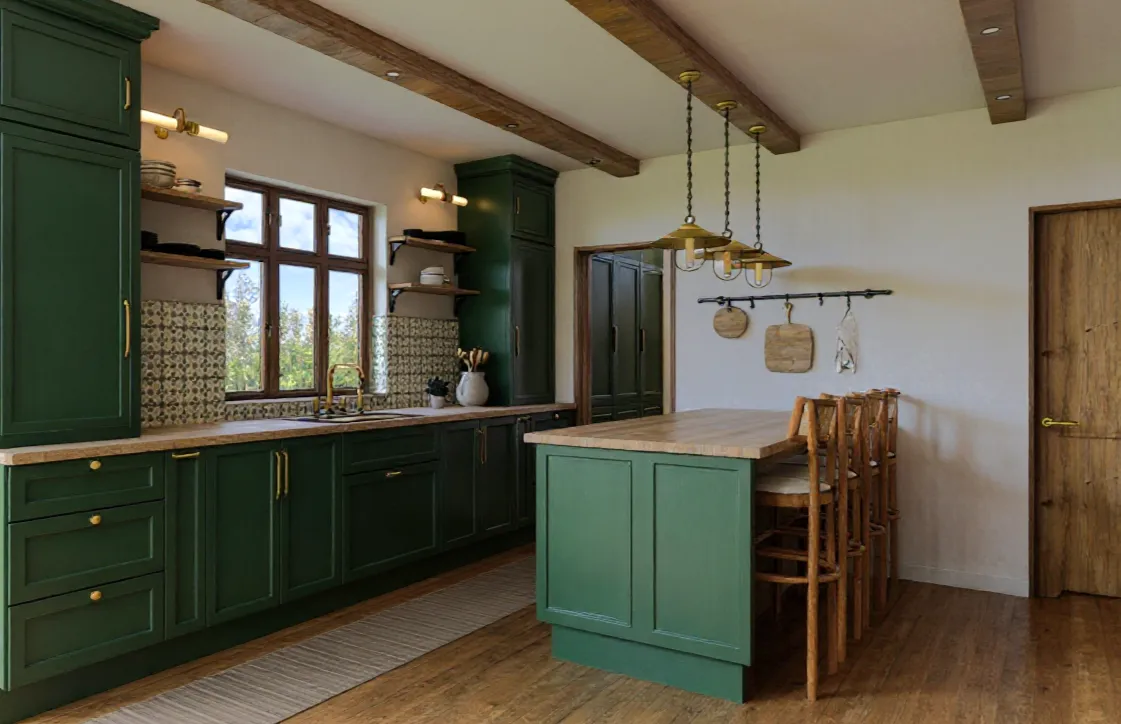 Nastrojowe oświetlenie w kuchni – projektowanie scen świetlnych budujących klimat wieczorem.