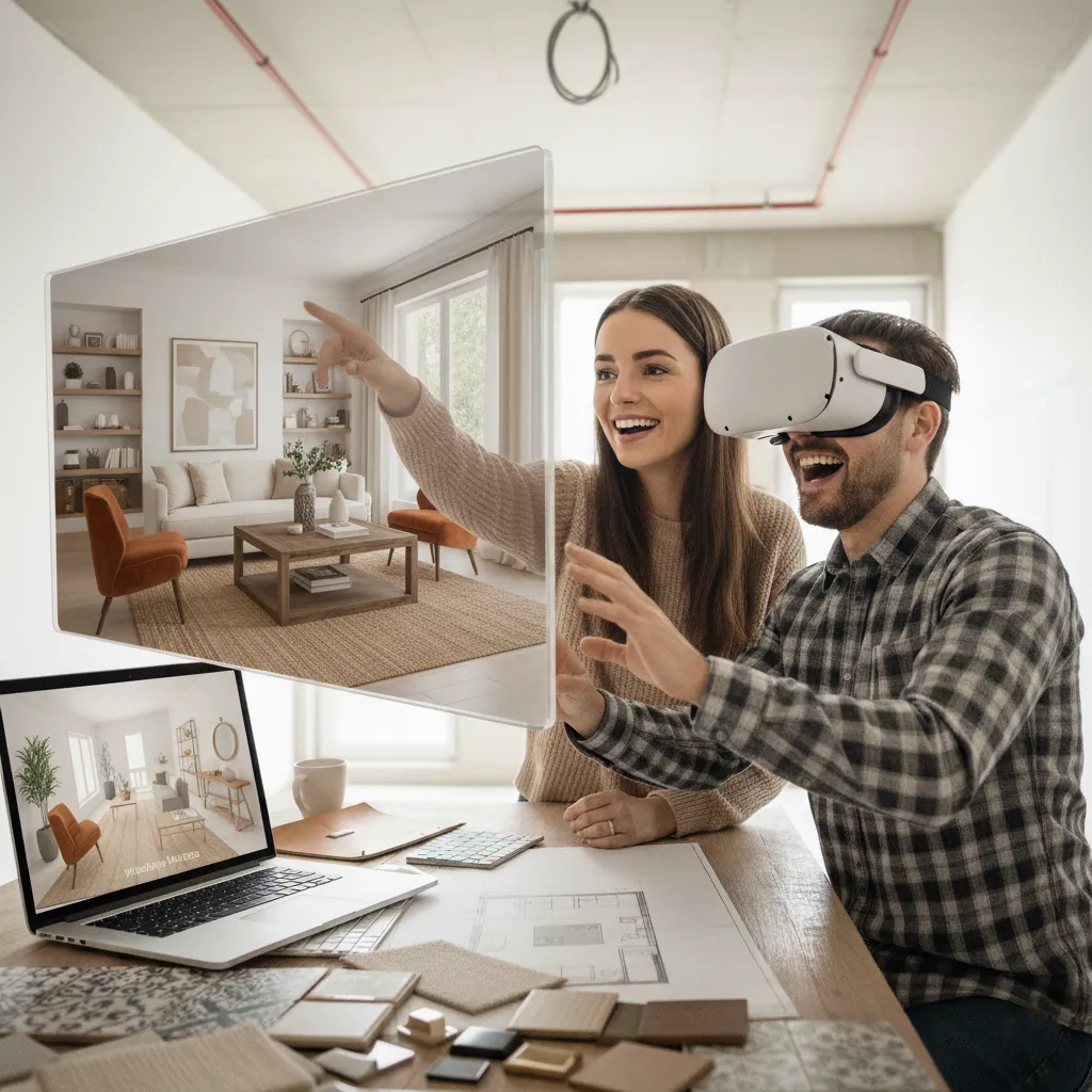 Fotorealistyczna wizualizacja sypialni pod skosami wykonana przez Totemi.