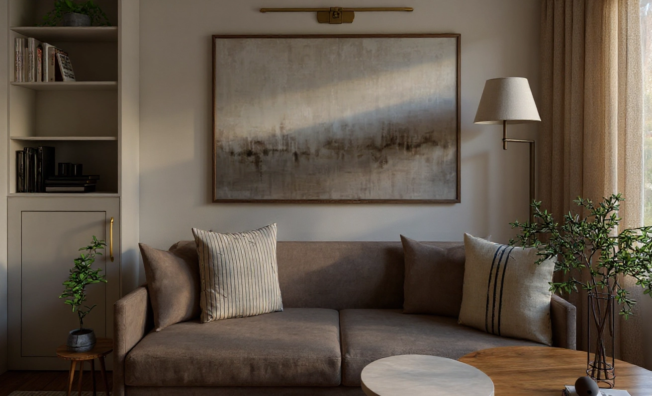 Szerokie ujęcie nowoczesnego salonu w Lipniku, przemyślany układ mebli i strefa wypoczynku.